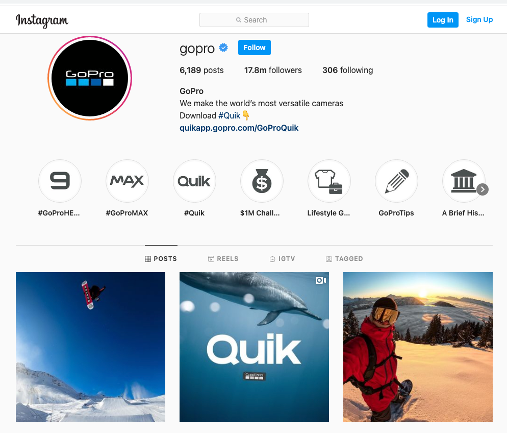 Image Source - GoPro's Instagram account